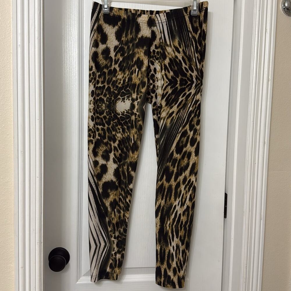 Connection 18 animal print cheetah leggings size M